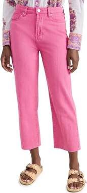 Blank NYC Hot Pink Straight-Leg Women's Jeans